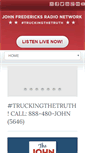 Mobile Screenshot of johnfredericksradio.com