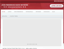 Tablet Screenshot of johnfredericksradio.com